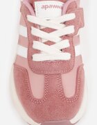 apawwa Pantofi sport sneakers cu scai și branț din piele Myrietara Roz