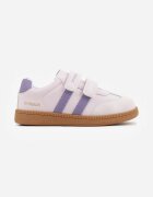 apawwa Pantofi Sport Sneakers Mov cu Talpă din Piele Inscripții și Curele Nemoreli
