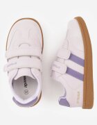 apawwa Pantofi Sport Sneakers Mov cu Talpă din Piele Inscripții și Curele Nemoreli