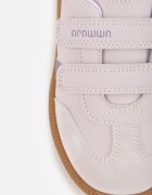 apawwa Pantofi Sport Sneakers Mov cu Talpă din Piele Inscripții și Curele Nemoreli