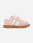 apawwa Pantofi Sport Sneakers Roz cu Branț din Piele Naturală și Curele Petogenia