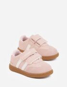 apawwa Pantofi Sport Sneakers Roz cu Branț din Piele Naturală și Curele Petogenia