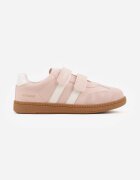 apawwa Pantofi sport Sneakers Roz cu branț din piele și benzi decorative Menilane