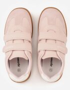 apawwa Pantofi sport Sneakers Roz cu branț din piele și benzi decorative Menilane