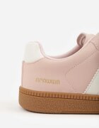 apawwa Pantofi sport Sneakers Roz cu branț din piele și benzi decorative Menilane