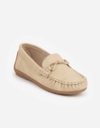 apawwa Pantofi tip mocasin cu branț din piele și șnur decorativ Osoen Bej