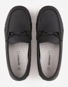 apawwa Pantofi tip mocasin cu branț din piele și șnur decorativ Osoen Negri