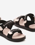 apawwa Sandale Negru-Roz Cu închidere Velcro Lialurea