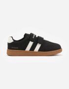 apawwa Sneakers Negri cu branț din piele și curele decorative Menilane
