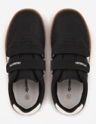 apawwa Sneakers Negri cu branț din piele și curele decorative Menilane
