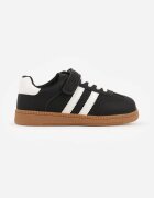 apawwa Sneakers Negri cu Branț din Piele și Curele Fyrora