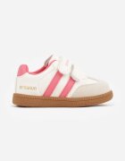 apawwa Sneakers portocalii cu branț din piele naturală și curele Petogenia