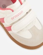 apawwa Sneakers portocalii cu branț din piele naturală și curele Petogenia