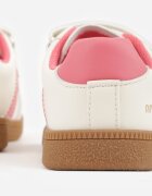 apawwa Sneakers Sport Portocalii cu Branț din Piele cu Inscripții și Benzi Nemoreli