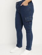 b.s.jeans Blugi Bleumarin Cargo Talie normală Croială dreaptă Belvila