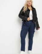 b.s.jeans Blugi Bleumarin Cargo Talie normală Croială dreaptă Belvila