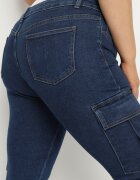 b.s.jeans Blugi Bleumarin Cargo Talie normală Croială dreaptă Belvila