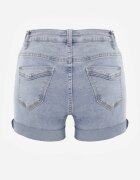 b.s.jeans Pantaloni scurți Albastri din denim Clasici cu Bumbac și cu Talie Înaltă Nelindra