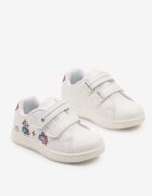 bacio&bacio kids Adidași sport Alb-Roșu cu închidere cu scai și motiv desen animat Divosta