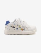 bacio&bacio kids Pantofi Sport Alb-Albaștri cu Scai și cu Motiv Desenat Divosta