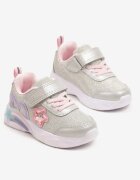 bacio&bacio kids Pantofi Sport Argintii Sneakers cu inimă LED-uri și stele Ulamaris
