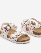 bacio&bacio kids Sandale albe cu motiv de dulciuri Zivette