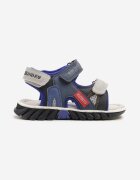 bacio&bacio kids Sandale Sportive Albastre cu Relief și Inscriții Zivonne