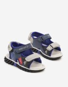 bacio&bacio kids Sandale Sportive Albastre cu Relief și Inscriții Zivonne