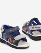 bacio&bacio kids Sandale Sportive Albastre cu Relief și Inscriții Zivonne