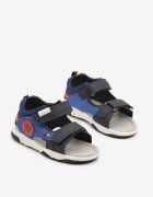 bacio&bacio kids Sandale Sportive Albastru-Roșii cu Cusături Decorative și Închidere cu Velcro Zireline