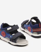 bacio&bacio kids Sandale Sportive Albastru-Roșii cu Cusături Decorative și Închidere cu Velcro Zireline