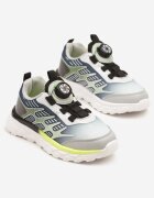 bacio&bacio kids Sneakersi Gri cu model geometric Ulielis