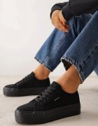 badoxx Adidași Clasici Negri cu Talpă Groasă Maireli