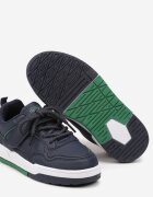 badoxx Ghete Sport Bleumarin Adidași cu Talpă Groasă cu Închidere cu Scai Avasoni