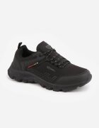 badoxx Pantofi de trekking cu model geometric embosat și inscripția Jovianne Negri