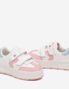 badoxx Pantofi Sport Alb-Roz Cu închidere cu scai Cu inserții decorative Meribelles