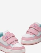 badoxx Pantofi sport Alb și Roz cu Talpă Groasă cu Închidere Velcro Flea