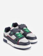badoxx Pantofi Sport Bleumarin-Verzi Sneakersy cu Perforații și Stea Pyrhessa