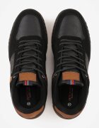 badoxx Pantofi sport negri Sneakers decorați cu embosare și inscripții Hermala