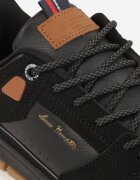 badoxx Pantofi sport negri Sneakers decorați cu embosare și inscripții Hermala