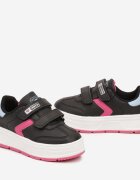 badoxx Pantofi sport Negru-Fuchsia cu închidere velcro și inserții decorative Meribelles