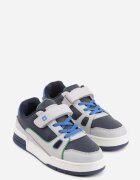 badoxx Pantofi sport sneakers gri deschis cu perforații și steaua Pyrhessa