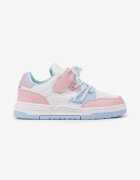 badoxx Pantofi Sport Sneakerși Plati Alb-Albastre cu Scai cu Model Geometric și cu Șireturi Terevan