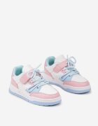 badoxx Pantofi Sport Sneakerși Plati Alb-Albastre cu Scai cu Model Geometric și cu Șireturi Terevan