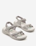 badoxx Sandale Gri în stil sport cu branț din piele Sadele