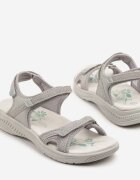 badoxx Sandale Gri în stil sport cu branț din piele Sadele