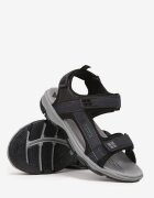 badoxx Sandale Sport Bleumarin-Verde cu Branț din Piele Naturală cu Inscripție Natelira