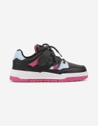 badoxx Sneakers sport negri-albaștri plați cu scai cu model geometric și șireturi Terevan