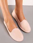 Balerini roz slip-on pe talpă plată Assily
