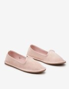  Balerini roz slip-on pe talpă plată Assily